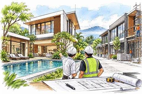 Bangun Rumah, Villa & Bangunan Komersial