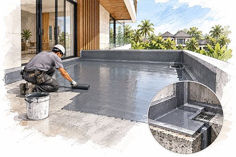 Lantai, Dinding & Finishing