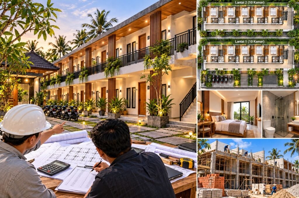 Bangun Kos 20 Kamar di Bali: Panduan Perencanaan dan Anggaran