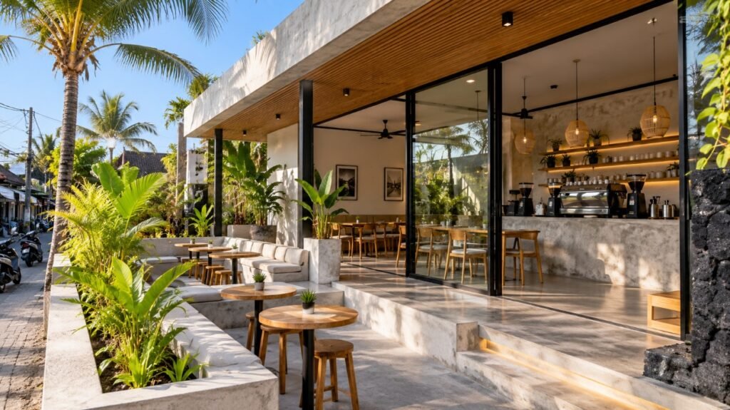 Desain Café Minimalis di Bali: Konsep yang Efisien dan Menarik