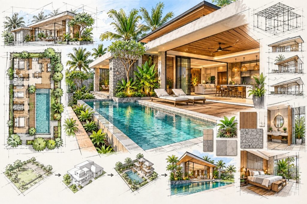 Jasa Bangun Villa Custom di Bali Sesuai Konsep dan Budget