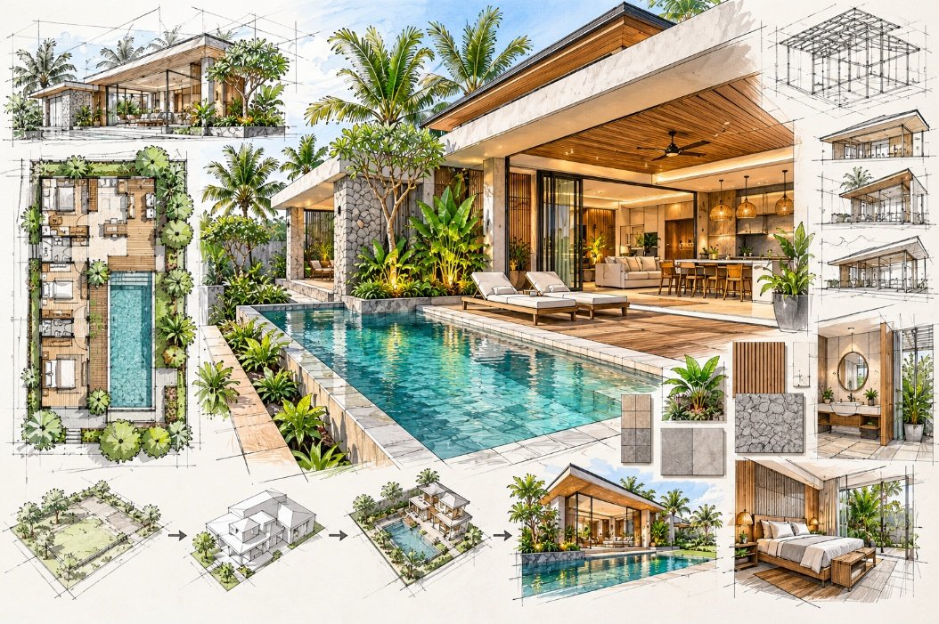Jasa Bangun Villa Custom di Bali Sesuai Konsep dan Budget