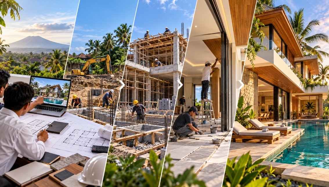 Tahapan Membangun Villa di Bali dari Perencanaan hingga Serah Terima